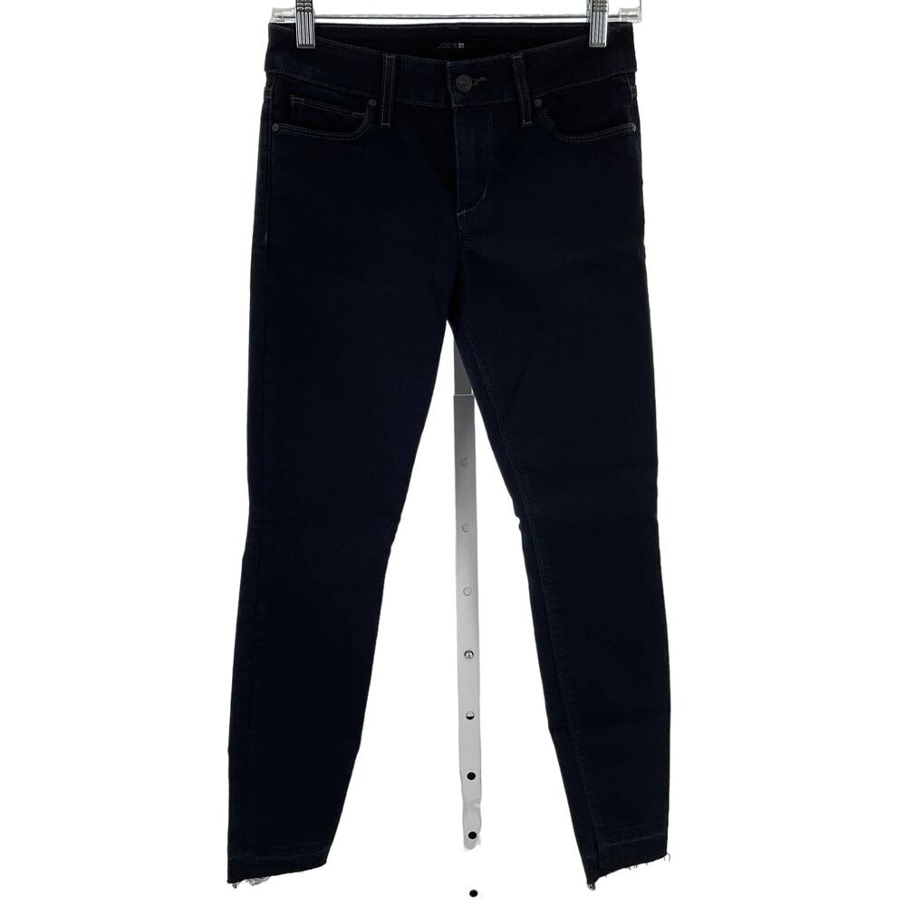 Joes Jeans Imogene Black Denim Skinny Ankle Stretch Raw Hem Y2K Vibe Jeans 26